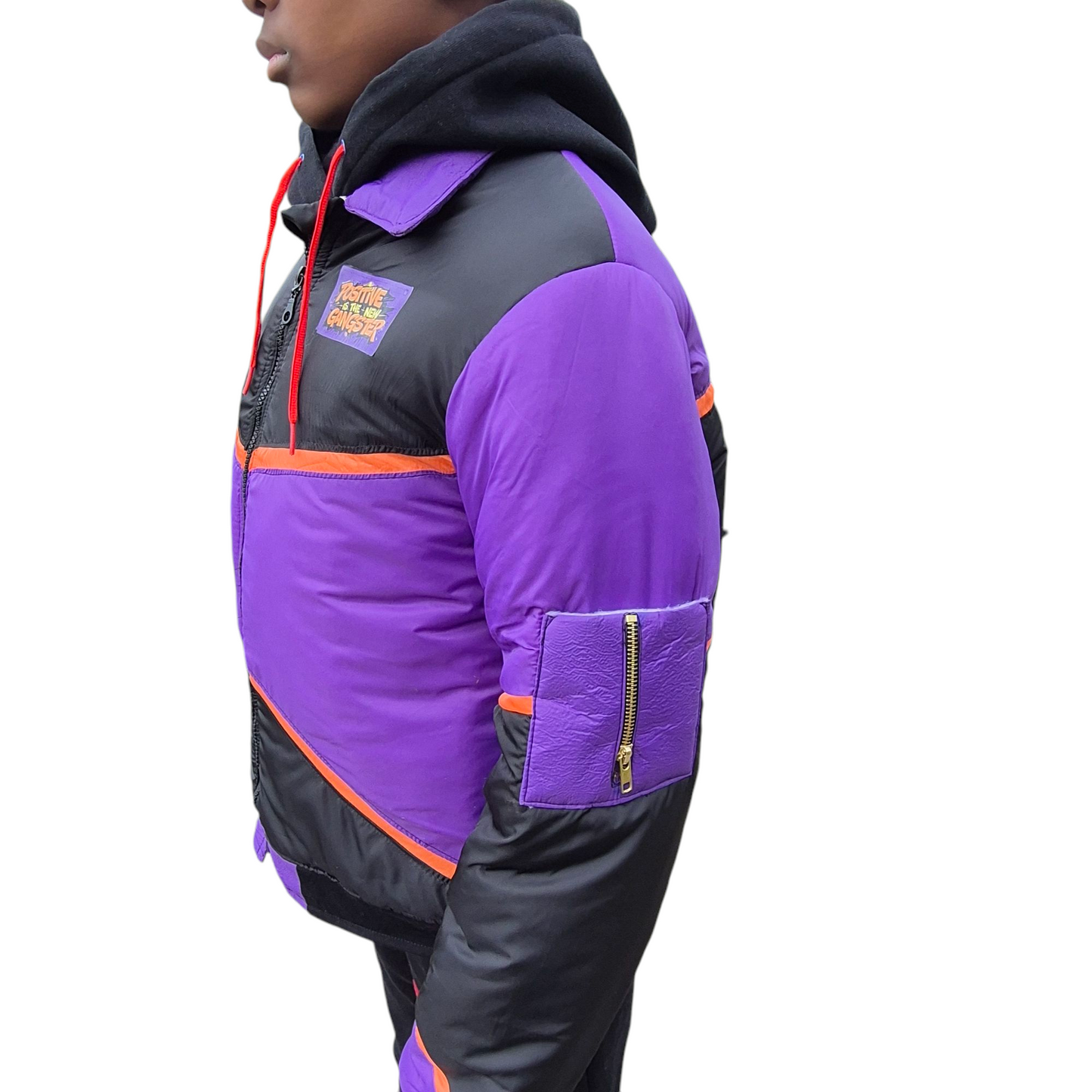 'POSITIVE IS THE NEW GANGSTER' BOMBER JACKET