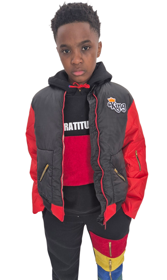 'REMEMBER WHO YOU ARE' BOMBER JACKET
